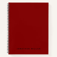 Nom monogramme professionnel simple | Rouge