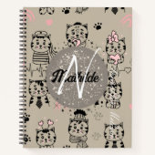 Carnet Nom monographique personnalisé Unique Enfants mode (Devant)