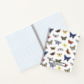 Carnet Nom personnalisable du Motif à papillon tendance (Intérieur)