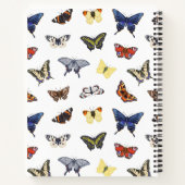 Carnet Nom personnalisable du Motif à papillon tendance (Dos)