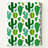 Carnet Nom personnalisable du Motif Cactus Cute (Dos)