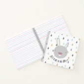 Carnet Nom personnalisable Lapin Mignon (Intérieur)