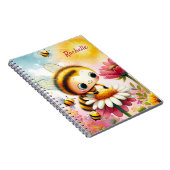 Carnet Nom personnalisable - Sourires ensoleillés et fleu (Côté Droit)