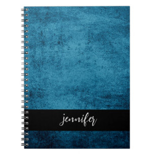 Carnet Nom personnalisable texture de grunge Abstraite
