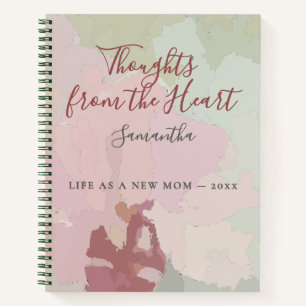 Carnet Nom personnalisé Année Nouvelle Maman Pensées Past
