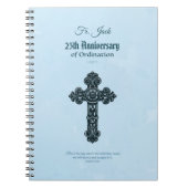 Carnet Nom personnalisé & Anniversaire Année Ordination, (Devant)