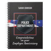 Carnet Nom personnalisé, Anniversaire de l'employé de la  (Devant)