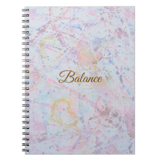 Carnet Nom personnalisé Aquarelle pastel abstraite éclabo