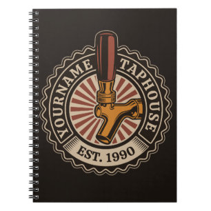 Carnet NOM Personnalisé Artisanat Bière Taphouse Brasseri