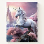 Carnet Nom personnalisé belle licorne (Dos)