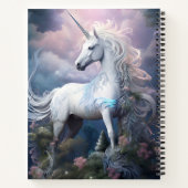 Carnet Nom personnalisé belle licorne (Dos)