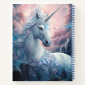 Carnet Nom personnalisé belle licorne (Dos)