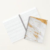 Carnet Nom personnalisé Chic Marble Journaling Cadeau (Intérieur)