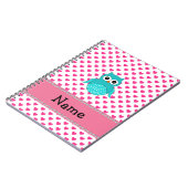 Carnet Nom personnalisé chouette chouette (Côté gauche)