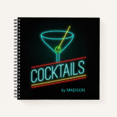 Carnet Nom personnalisé COCTAILS (Devant)