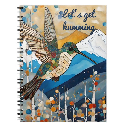 Carnet Nom personnalisé Colibri (Devant)