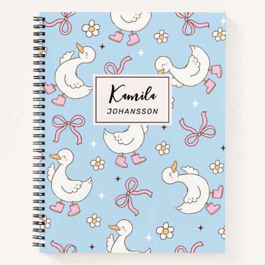 Carnet Nom personnalisé Coquette écriture cursive Rose Ca (Devant)