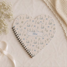 Nom personnalisé Cottagecore Bow Swan Lake Cadeau