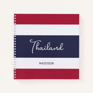 Carnet Nom personnalisé Couleurs Thaïlande