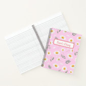 Carnet Nom personnalisé Curte Rose Daisy Diary (Intérieur)