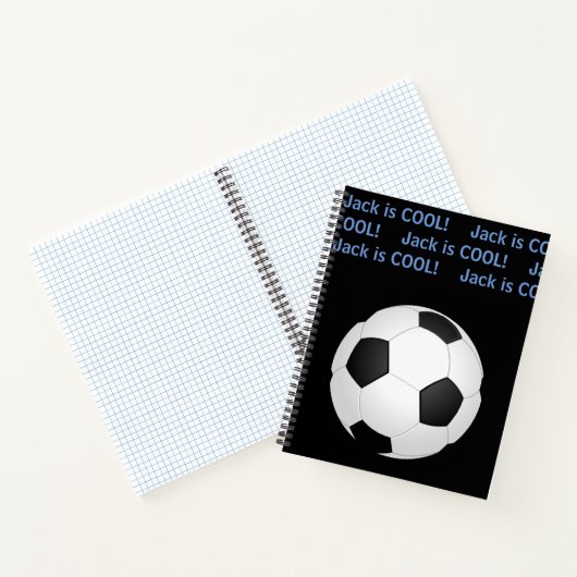 Carnet Nom personnalisé de l'enfant "est Cool" Football I (Intérieur)
