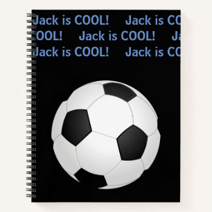 Carnet Nom personnalisé de l'enfant "est Cool" Football I