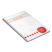 Carnet Nom personnalisé de l'enseignant Notes Apple (Côté Droit)