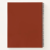 Carnet Nom personnalisé de style de texte simple en Rust (Dos)