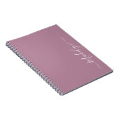Carnet Nom personnalisé Design moderne Script élégant chi (Côté Droit)