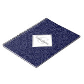 Carnet Nom personnalisé Ditsy Winter Snow Angles Fans Sno (Côté gauche)