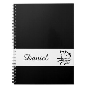 Carnet Nom personnalisé du bloc-notes de la colombe de b