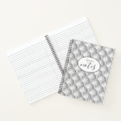 Carnet Nom personnalisé du Motif de boule disco (Intérieur)