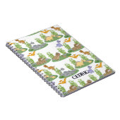 Carnet Nom personnalisé du Motif Dinosaur Tree pour enfan (Côté Droit)