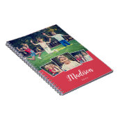 Carnet Nom personnalisé écriture moderne Cool 4 Collage p (Côté Droit)