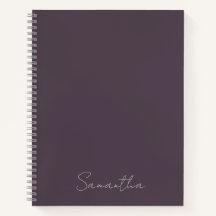 Nom personnalisé élégant Purple Taupe