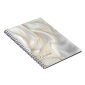 Carnet Nom personnalisé Élégante Mère de Perle (Côté Droit)