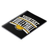 Carnet NOM PERSONNALISÉ Équipe de l'école du joueur de vo (Côté gauche)