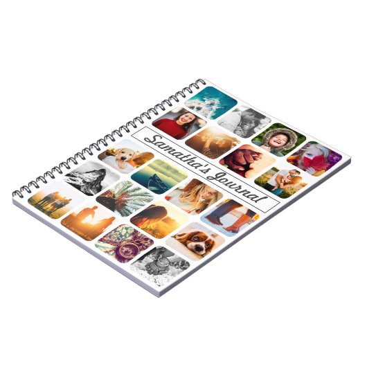 Carnet Nom personnalisé et 20 photo (Côté gauche)