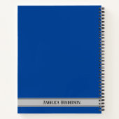 Carnet Nom personnalisé et objet Code couleur mathématiqu (Dos)