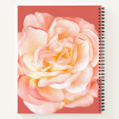 Carnet Nom personnalisé et Rose (Dos)