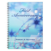 Carnet Nom personnalisé, Étincelle du premier Mariage (Devant)