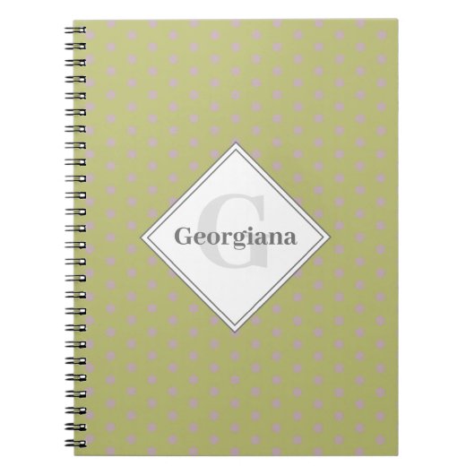 Carnet Nom personnalisé Etoiles neutres géométriques chau (Devant)