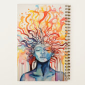 Carnet Nom personnalisé Fire and Liquid (Verso)