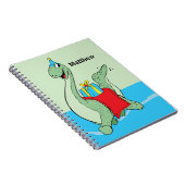 Carnet Nom Personnalisé, Garçon, Dinosaure Anniversaire (Côté Droit)