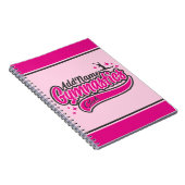 Carnet NOM personnalisé Gymnaste Split Leap Gymnastique (Côté Droit)