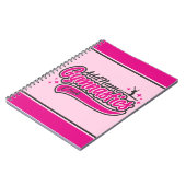 Carnet NOM personnalisé Gymnaste Split Leap Gymnastique (Côté gauche)