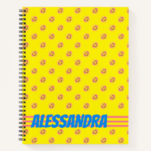 Carnet Nom personnalisé Happy Smile Face