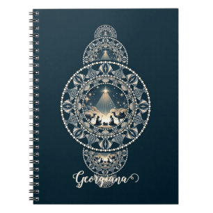 Carnet Nom personnalisé Holy Star of Wonder Ornamental Ma