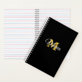 Carnet Nom personnalisé initial (À l'intérieur)