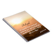 Carnet Nom personnalisé - Jeremiah 29:11 lever du soleil (Côté Droit)